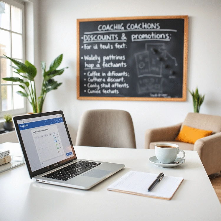 how to offer discounts and promotions for coaching services